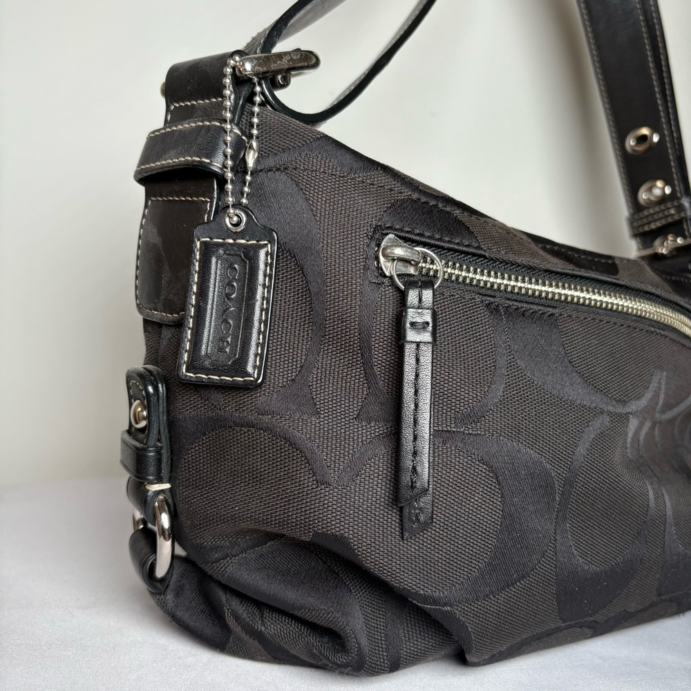 Y2K Coach Signature Nylon Swingpack / Small Hobo